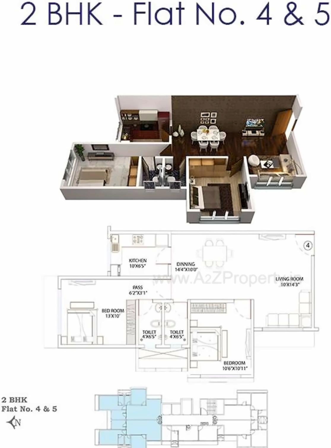 Layout of real estate project Madhav Reality located at Borivali, MumbaiSuburban, Maharashtra