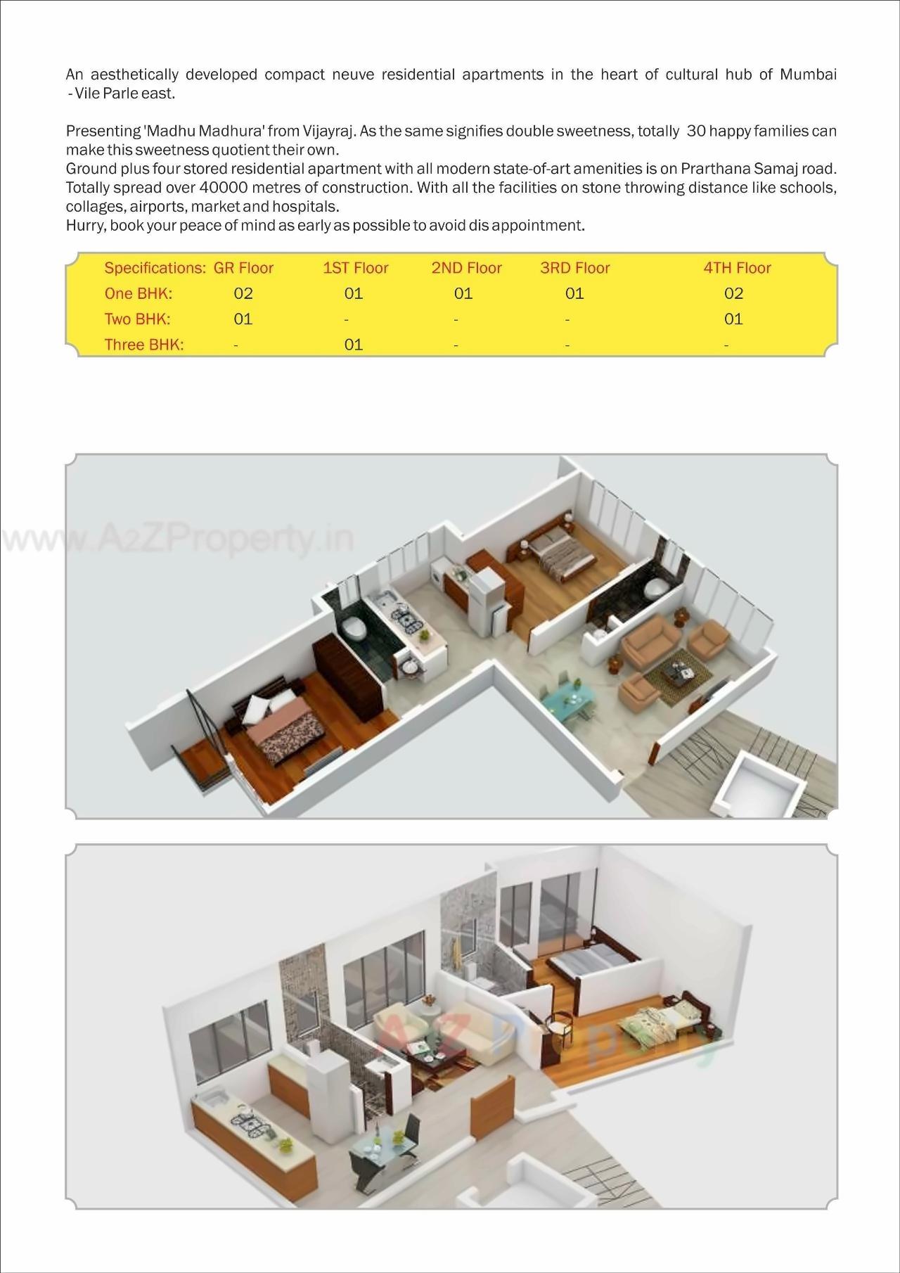 Layout of real estate project Madhu Madhura Chsl located at Andheri, MumbaiSuburban, Maharashtra