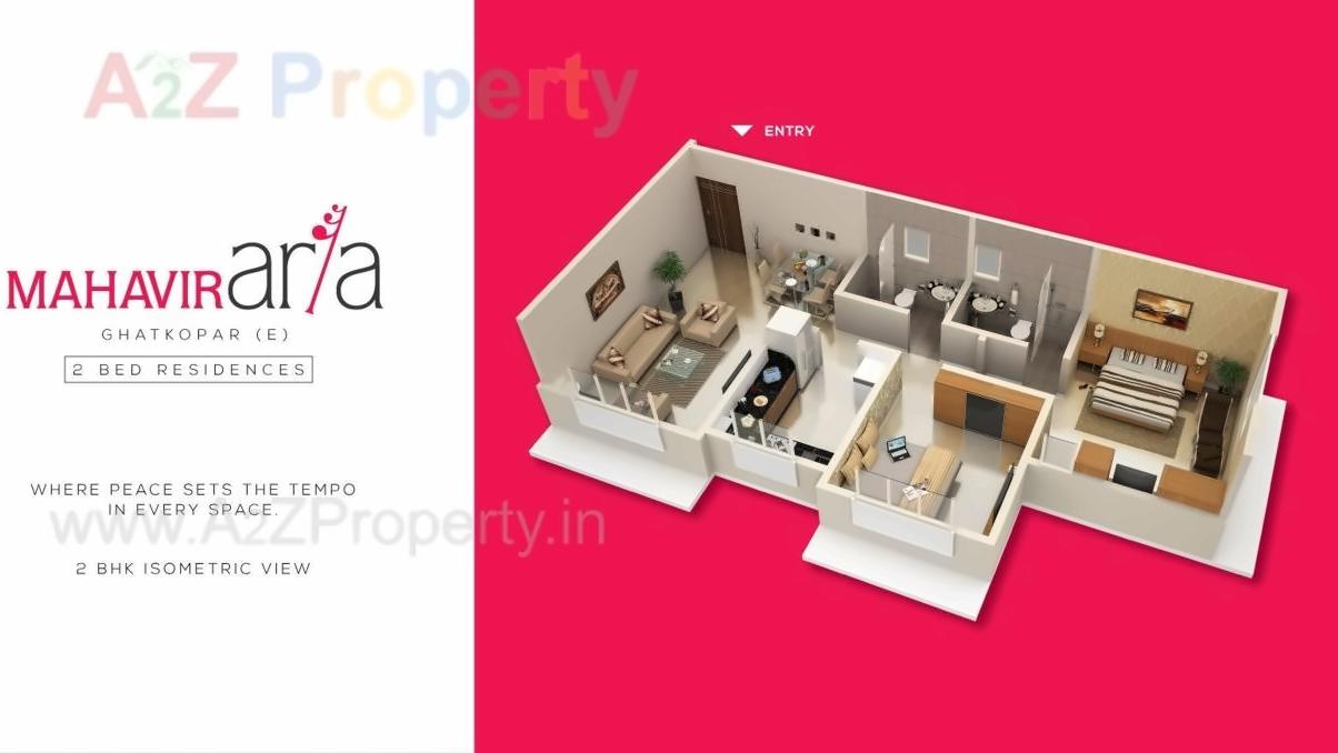 Layout of real estate project Mahavir Aria located at Kurla, MumbaiSuburban, Maharashtra