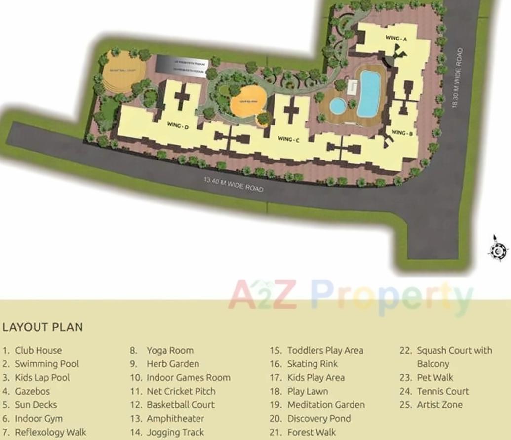 Layout of real estate project Majestic Towers located at Kurla, MumbaiSuburban, Maharashtra