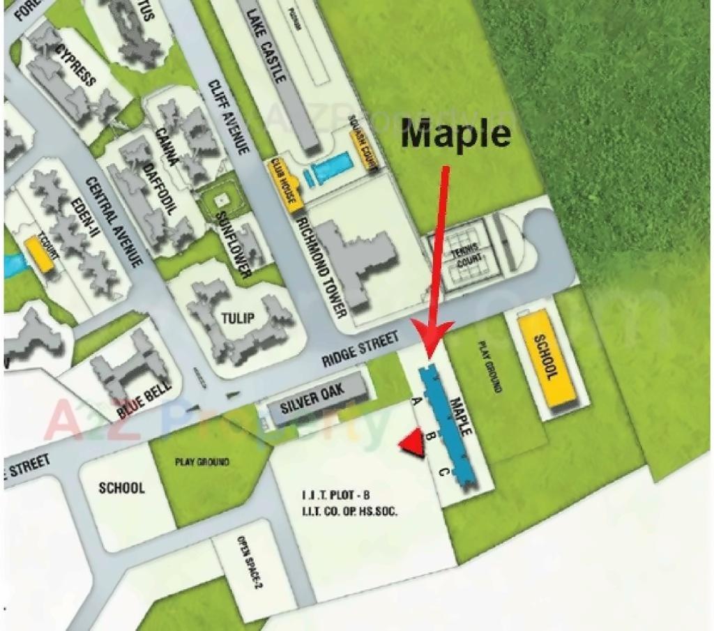 Layout of real estate project Maple A B located at Kurla, MumbaiSuburban, Maharashtra