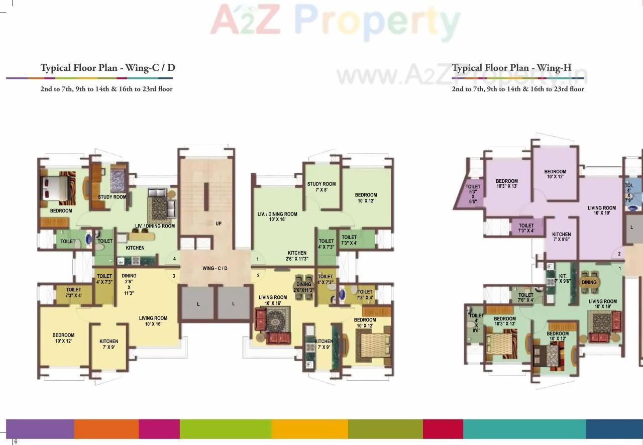 Layout of real estate project Marina Enclave J,k,l located at Borivali, MumbaiSuburban, Maharashtra