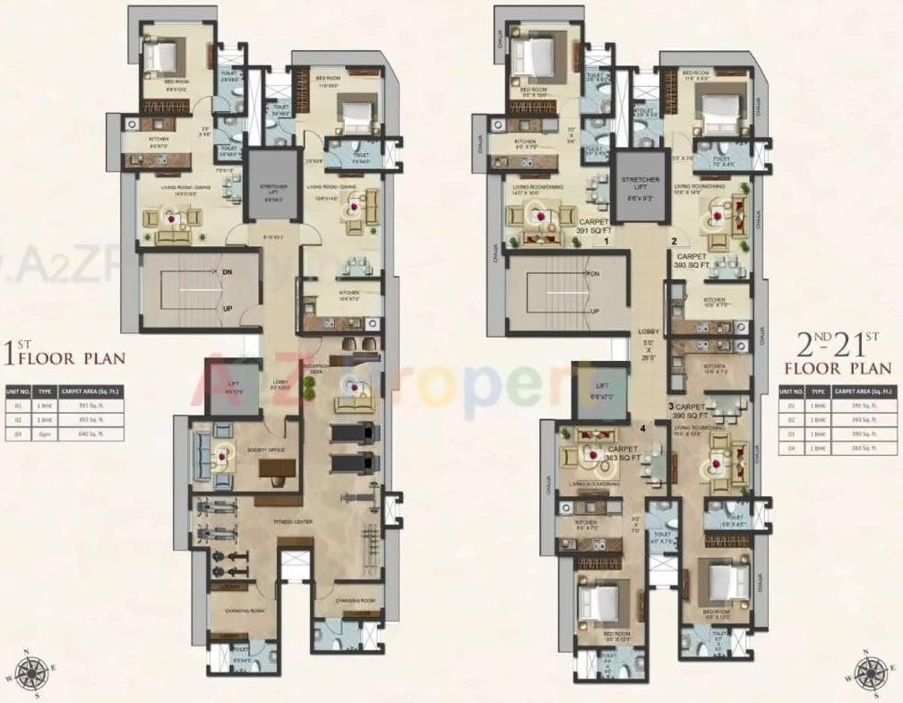 Layout of real estate project Marvel Gold located at Kurla, MumbaiSuburban, Maharashtra