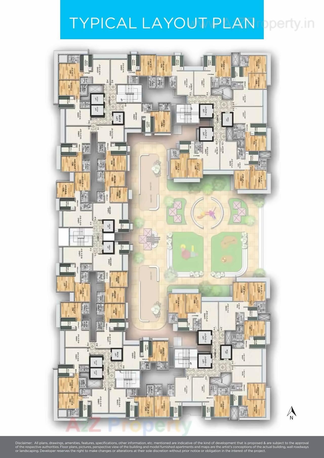 Layout of real estate project Mass Metropolis located at Kurla, MumbaiSuburban, Maharashtra