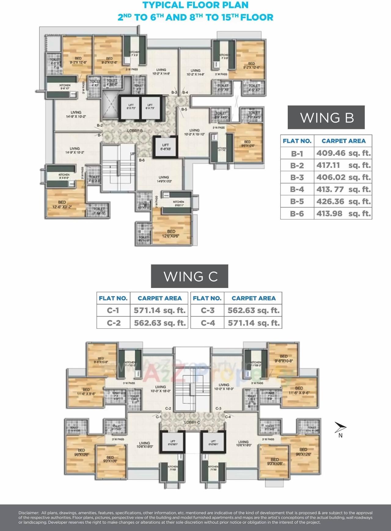 Layout of real estate project Mass Metropolis located at Kurla, MumbaiSuburban, Maharashtra