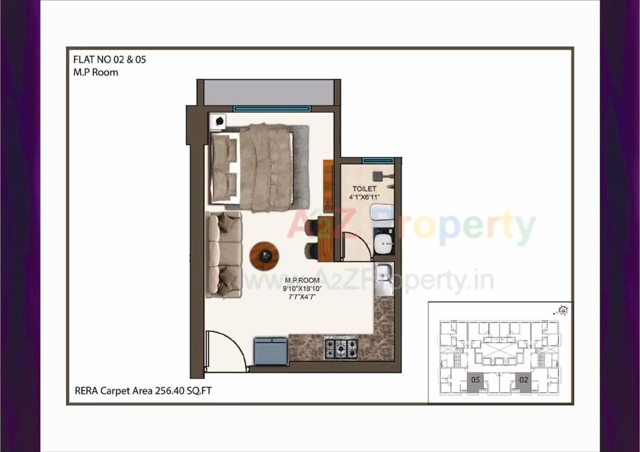 Layout of real estate project Mayfair The View located at Kurla, MumbaiSuburban, Maharashtra