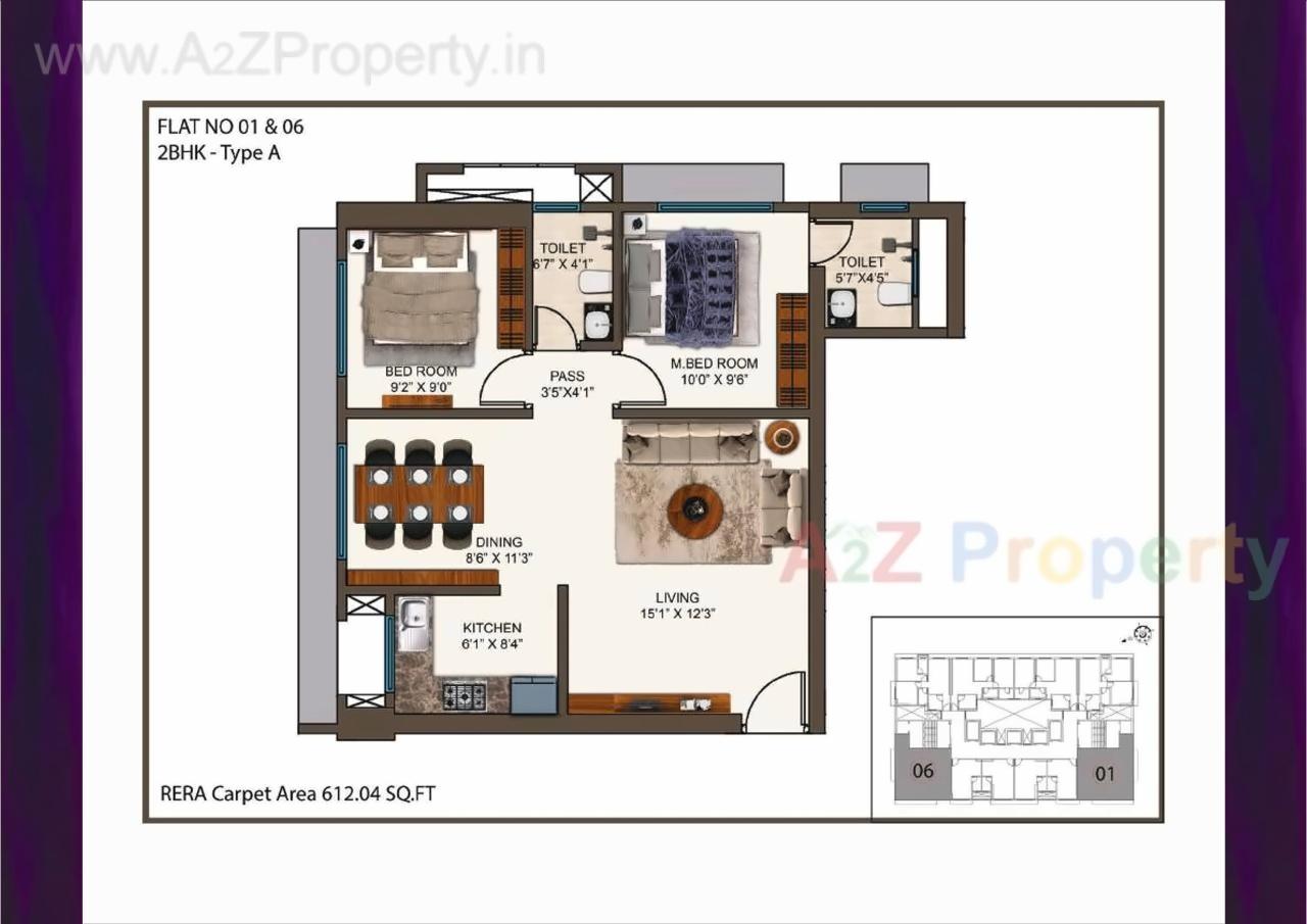 Layout of real estate project Mayfair The View located at Kurla, MumbaiSuburban, Maharashtra