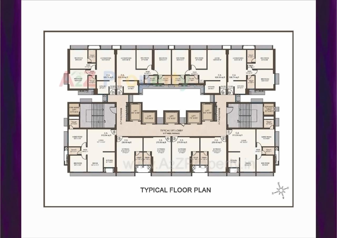 Layout of real estate project Mayfair The View located at Kurla, MumbaiSuburban, Maharashtra