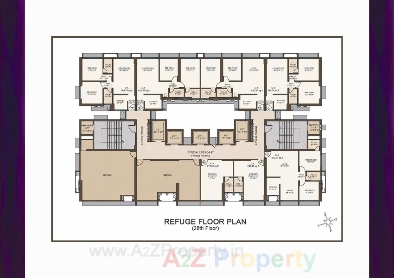 Layout of real estate project Mayfair The View located at Kurla, MumbaiSuburban, Maharashtra