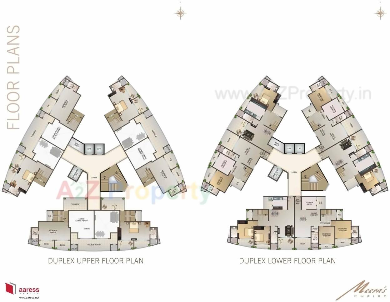Layout of real estate project Meeras Empire Meeras Crown located at Borivali, MumbaiSuburban, Maharashtra