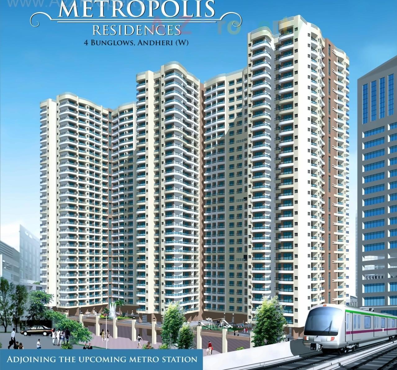 3D Elevation of real estate project Metropolis Residences located at Andheri, MumbaiSuburban, Maharashtra