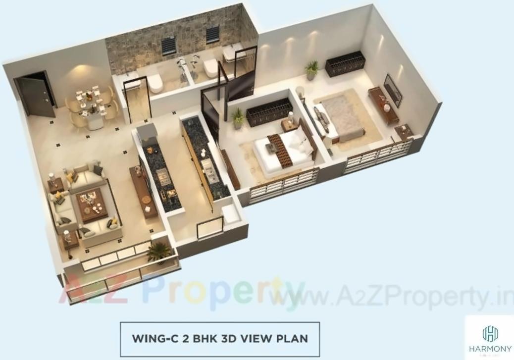 Layout of real estate project Midas Bhoomi Harmony located at Kurla, MumbaiSuburban, Maharashtra