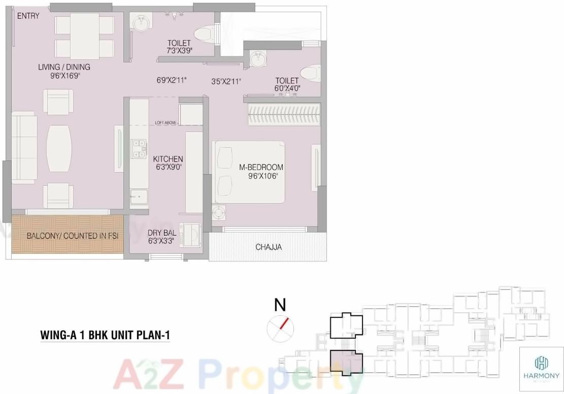 Layout of real estate project Midas Bhoomi Harmony located at Kurla, MumbaiSuburban, Maharashtra