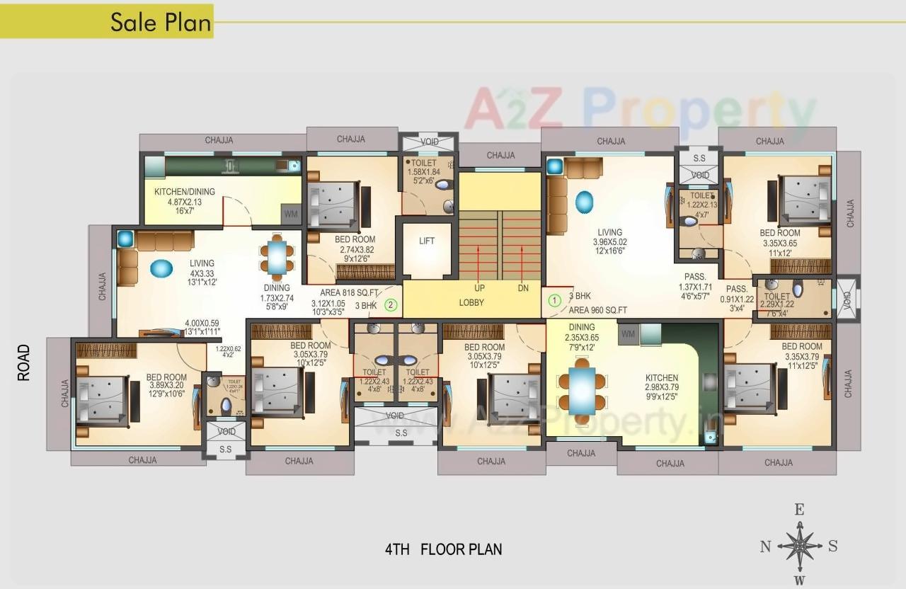 Layout of real estate project Modispaces Doyle located at Borivali, MumbaiSuburban, Maharashtra
