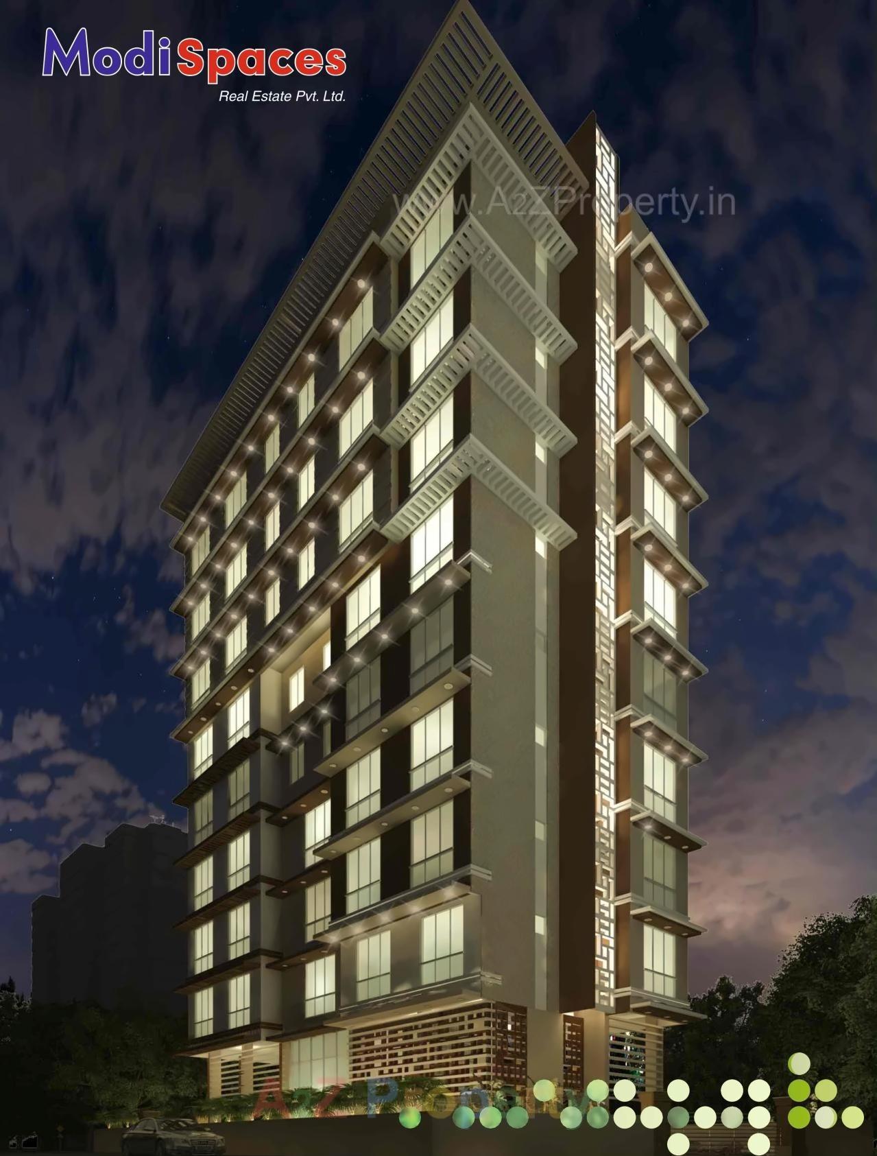 3D Elevation of real estate project Modispaces Oyster located at Borivali, MumbaiSuburban, Maharashtra