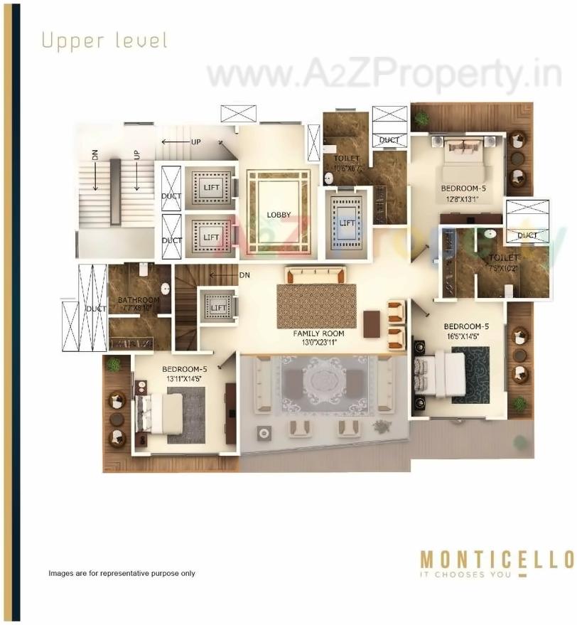 Layout of real estate project Monticello located at Andheri, MumbaiSuburban, Maharashtra