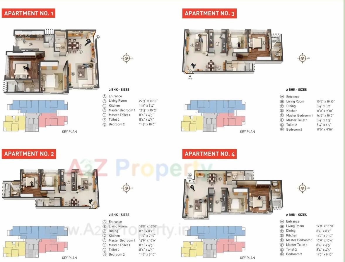 Layout of real estate project Nahar Cayenne located at Kurla, MumbaiSuburban, Maharashtra