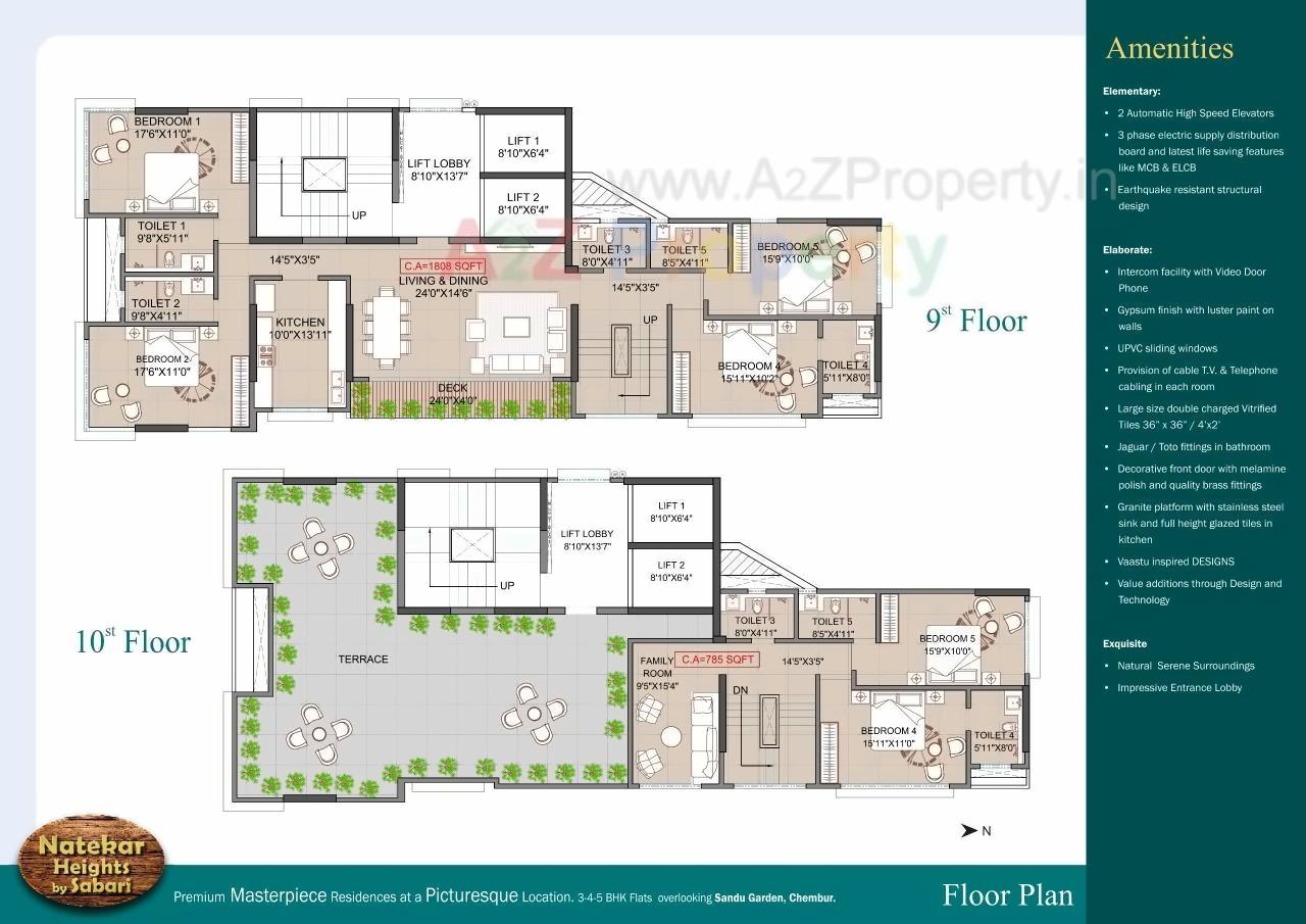 Layout of real estate project Natekar Heights located at Kurla, MumbaiSuburban, Maharashtra