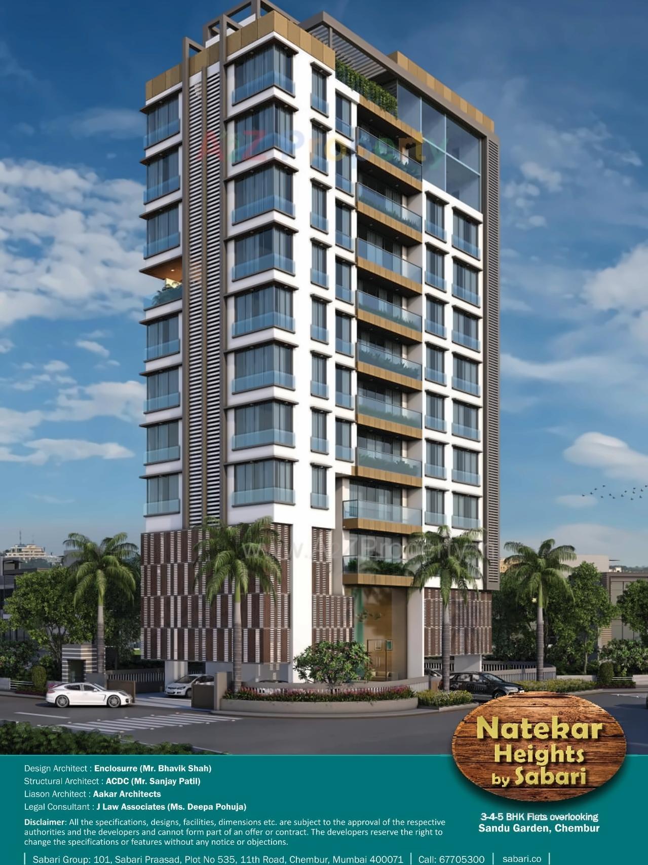 3D Elevation of real estate project Natekar Heights located at Kurla, MumbaiSuburban, Maharashtra
