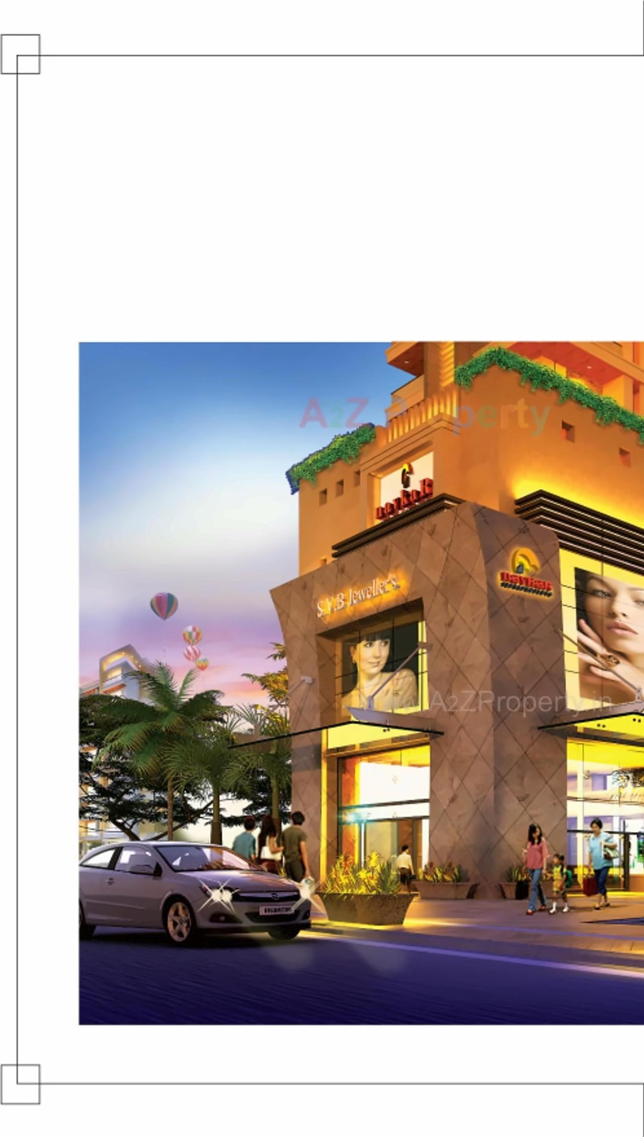 3D Elevation of real estate project Navkar Paradise located at Borivali, MumbaiSuburban, Maharashtra