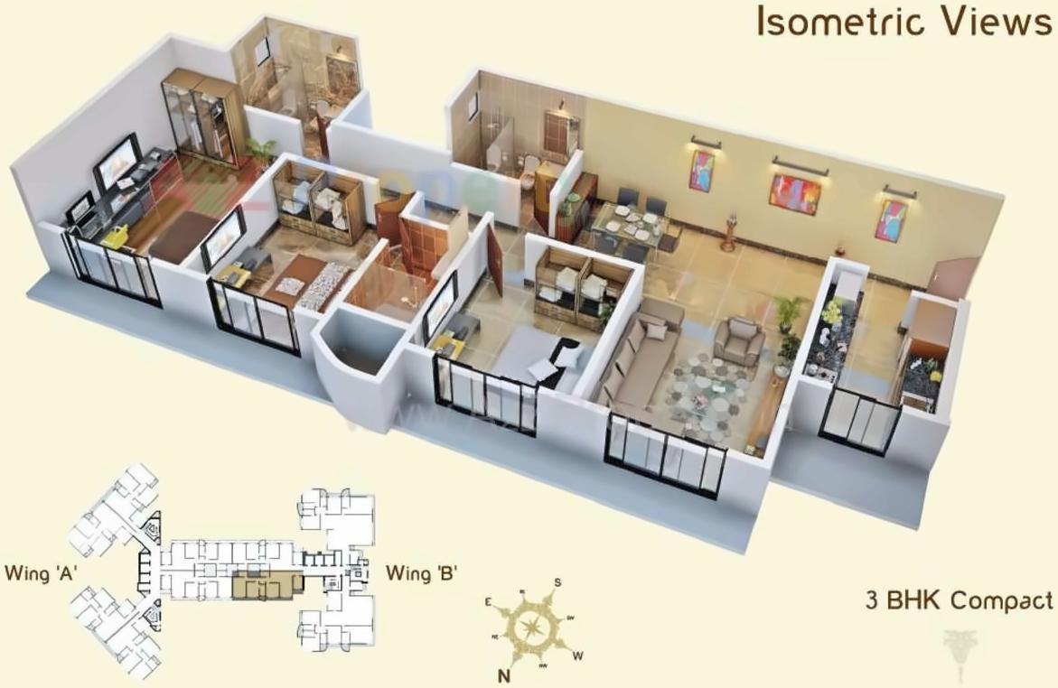 Layout of real estate project Neelkanth Regent located at Kurla, MumbaiSuburban, Maharashtra