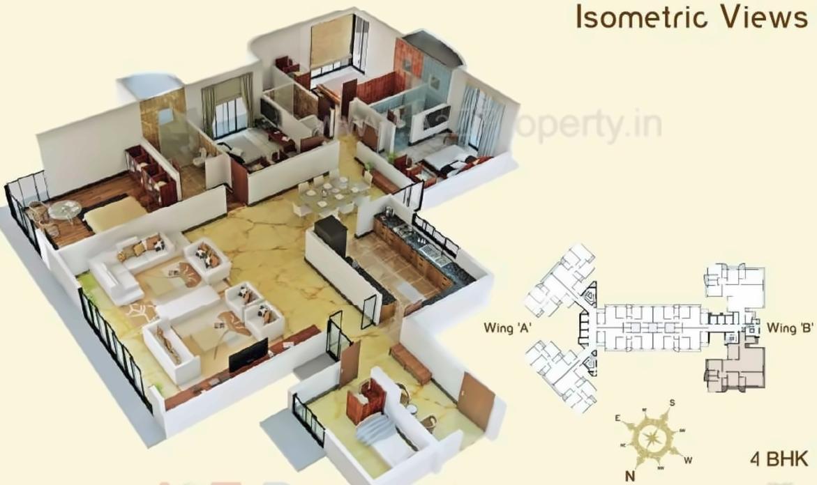 Layout of real estate project Neelkanth Regent located at Kurla, MumbaiSuburban, Maharashtra