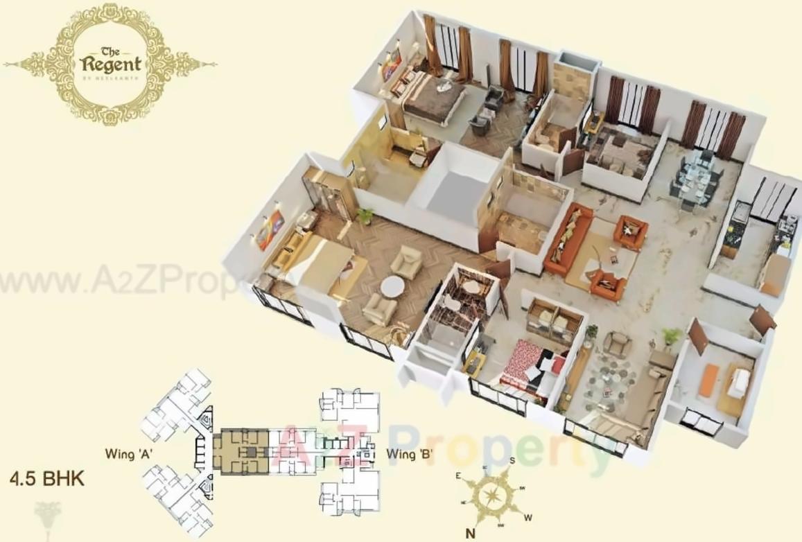 Layout of real estate project Neelkanth Regent located at Kurla, MumbaiSuburban, Maharashtra