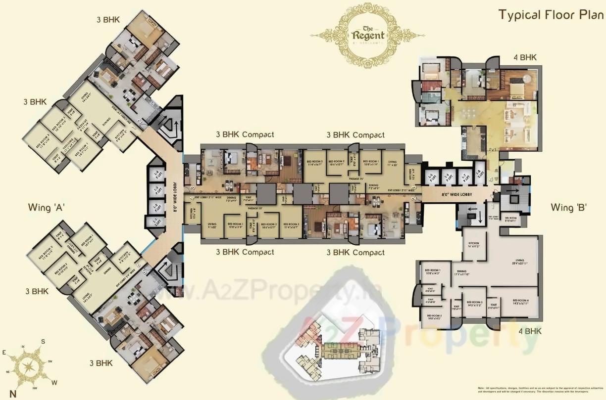 Layout of real estate project Neelkanth Regent located at Kurla, MumbaiSuburban, Maharashtra