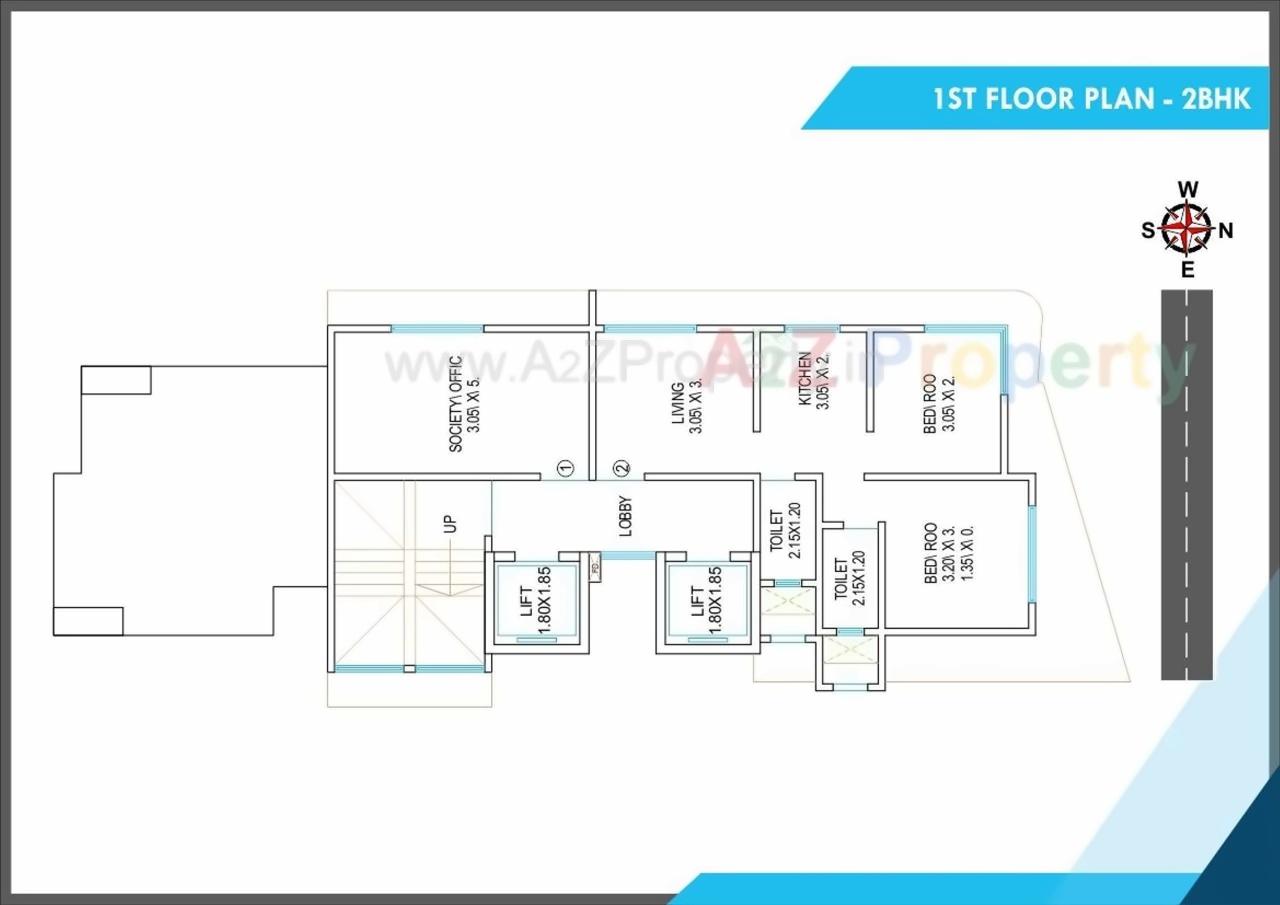 Layout of real estate project Neelkanth Smruti Chs Limited located at Borivali, MumbaiSuburban, Maharashtra
