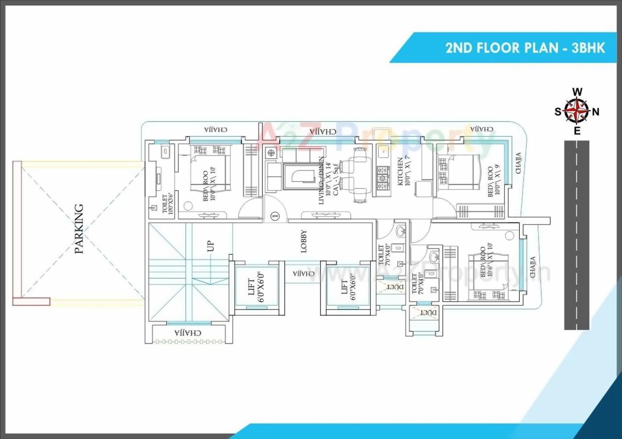 Layout of real estate project Neelkanth Smruti Chs Limited located at Borivali, MumbaiSuburban, Maharashtra