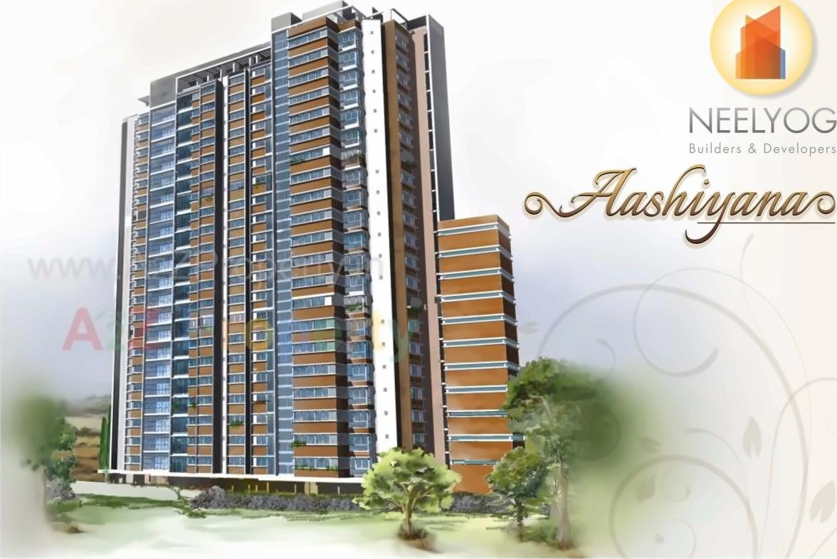 3D Elevation of real estate project Neelyog Aashiyana located at Borivali, MumbaiSuburban, Maharashtra