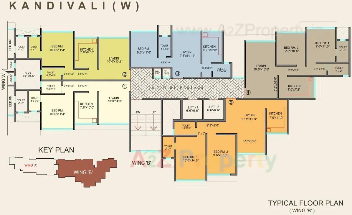 Layout of real estate project Neelyog Aashiyana located at Borivali, MumbaiSuburban, Maharashtra