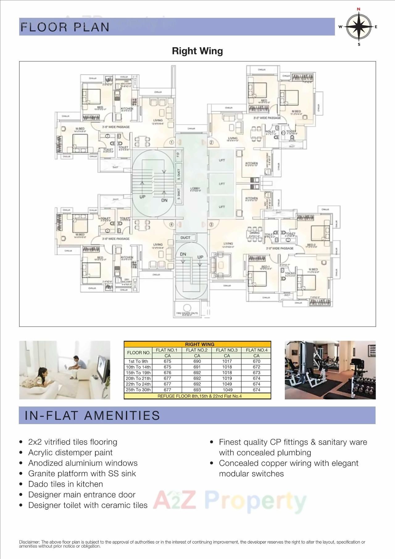 Layout of real estate project Neptune Flying Kites A   Right located at Kurla, MumbaiSuburban, Maharashtra