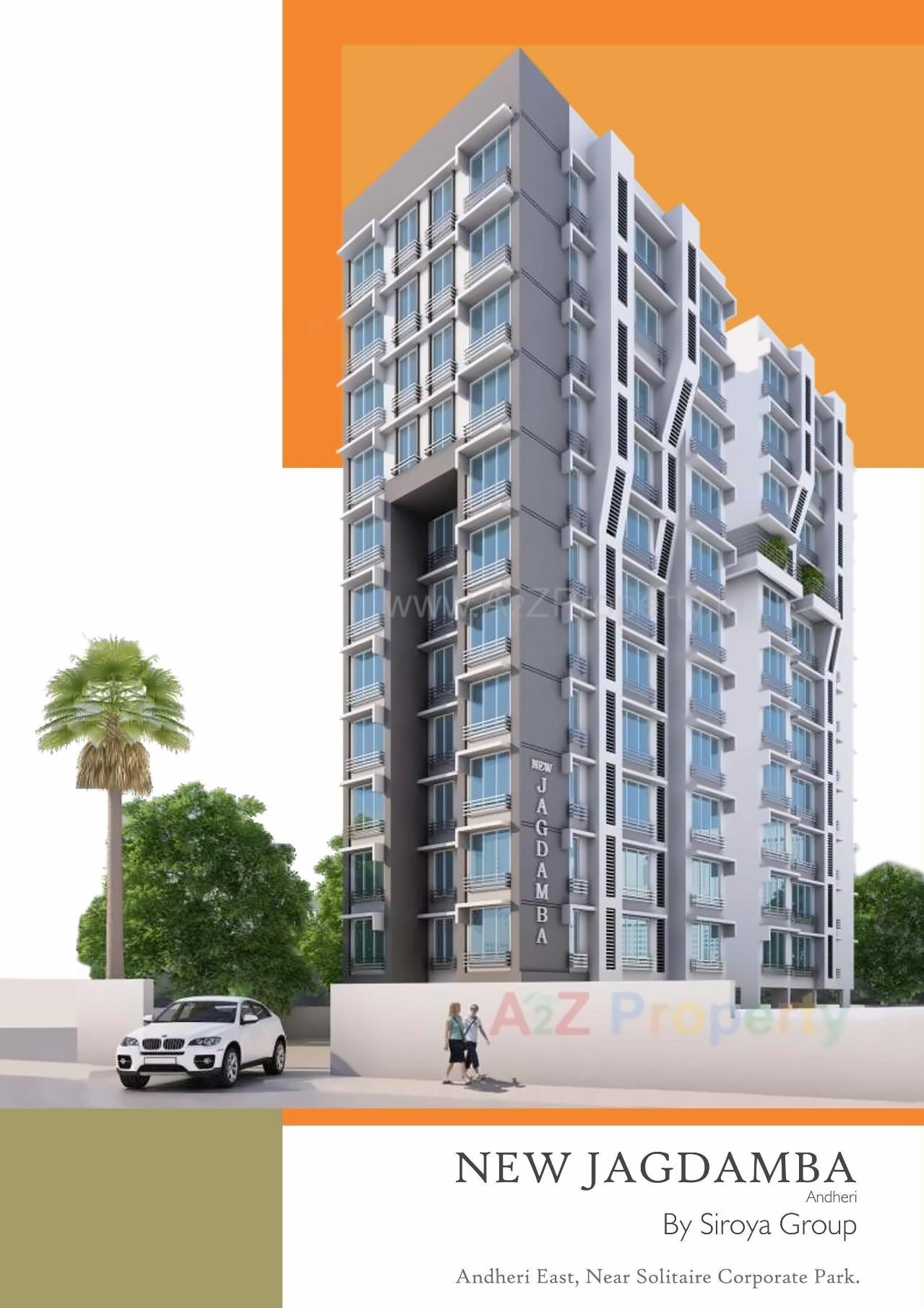 3D Elevation of real estate project New Jagdamba located at Andheri, MumbaiSuburban, Maharashtra