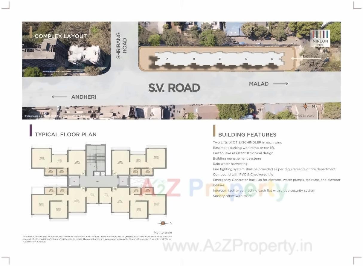 Layout of real estate project Nirlon Employees Cooperative Housing Society Limited  11, 12 , located at Borivali, MumbaiSuburban, Maharashtra