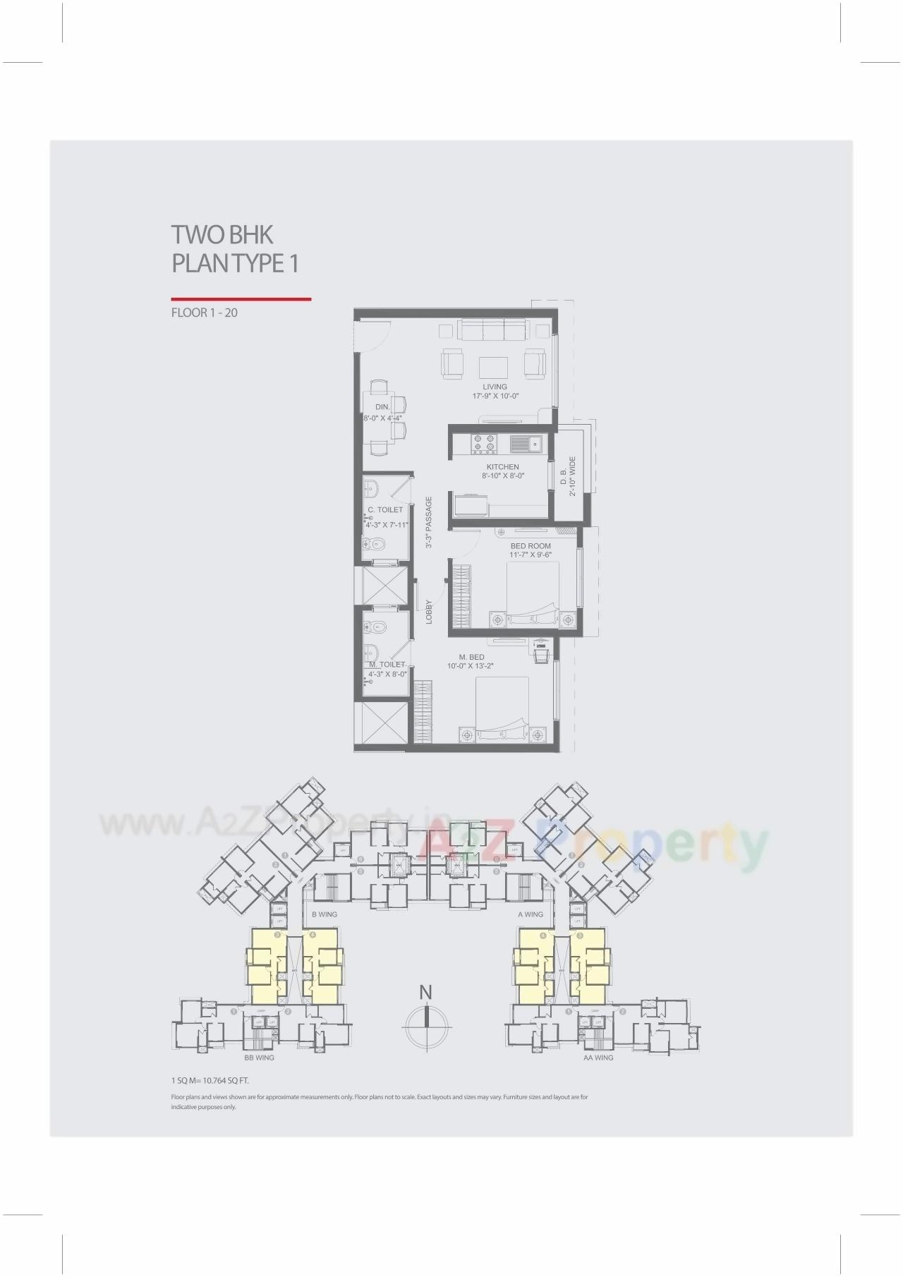 Layout of real estate project Nl Aryavarta located at Borivali, MumbaiSuburban, Maharashtra