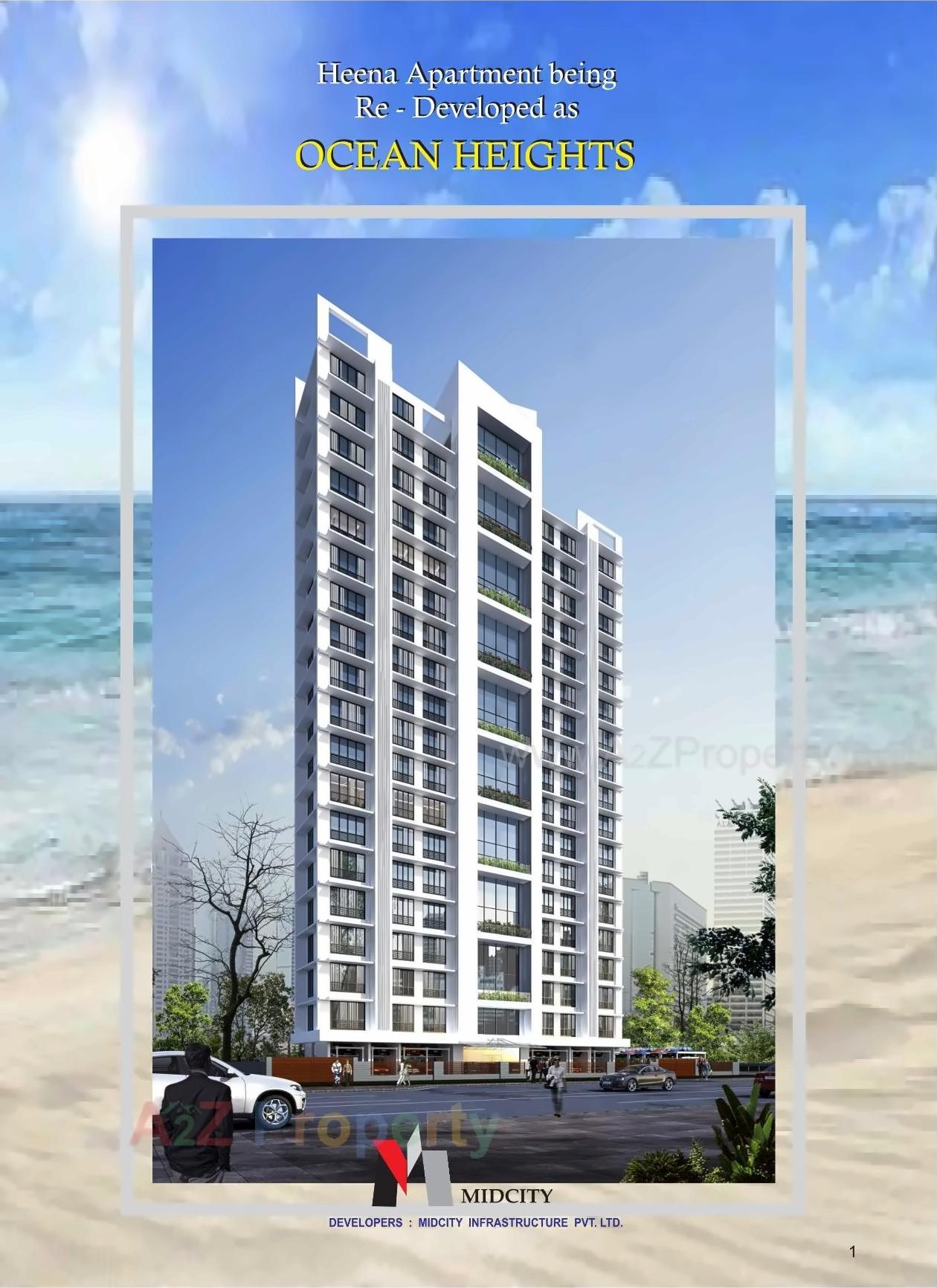 3D Elevation of real estate project Ocean Heights By Midcity Group located at Andheri, MumbaiSuburban, Maharashtra