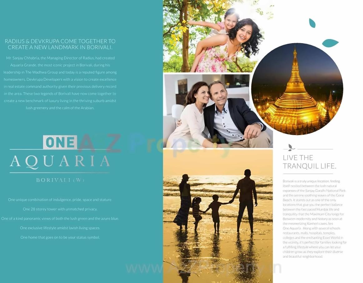  of real estate project One Aquaria located at Borivali, MumbaiSuburban, Maharashtra