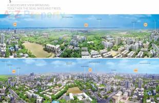 Elevation of real estate project One Aquaria located at Borivali, MumbaiSuburban, Maharashtra