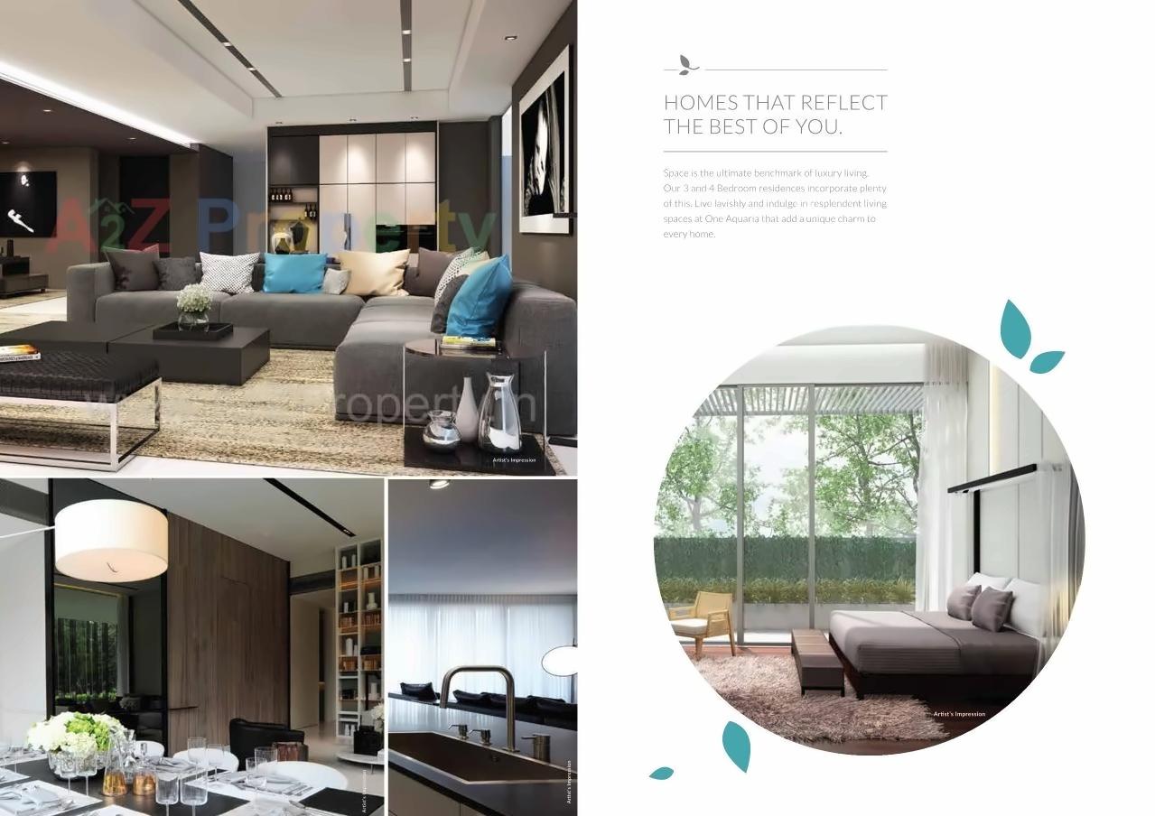 3D Elevation of real estate project One Aquaria located at Borivali, MumbaiSuburban, Maharashtra