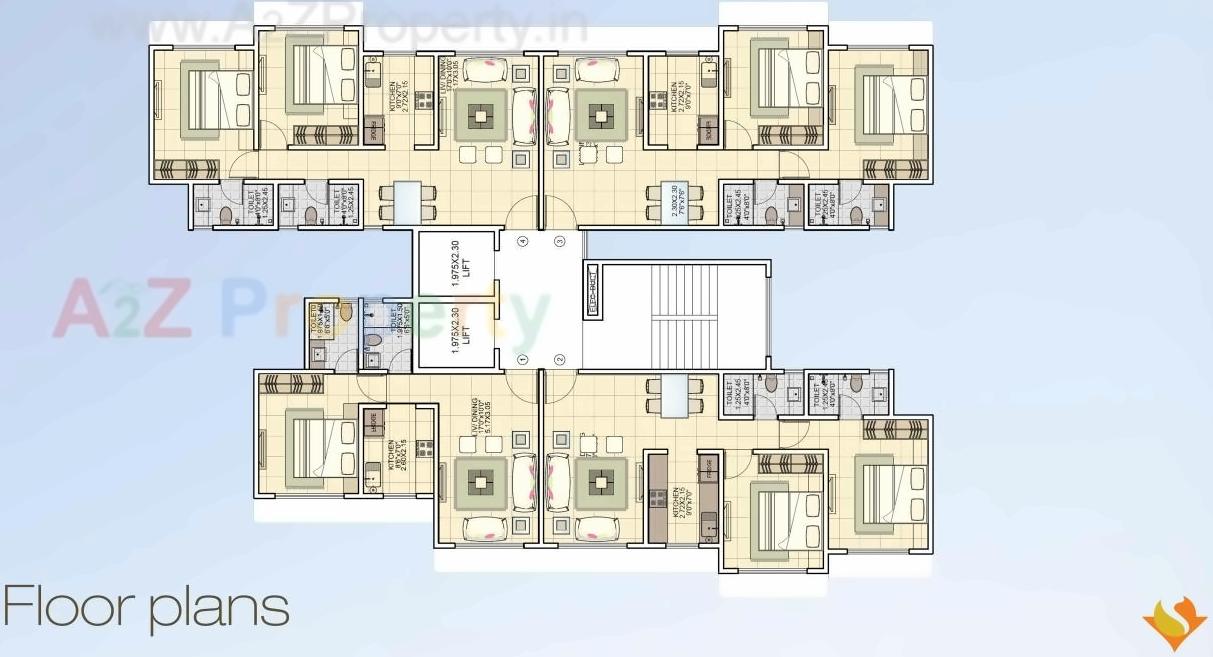 Layout of real estate project Opulence located at Kurla, MumbaiSuburban, Maharashtra