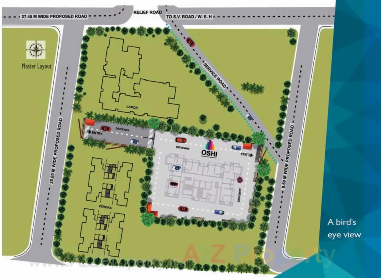 Layout of real estate project Oshi located at Andheri, MumbaiSuburban, Maharashtra