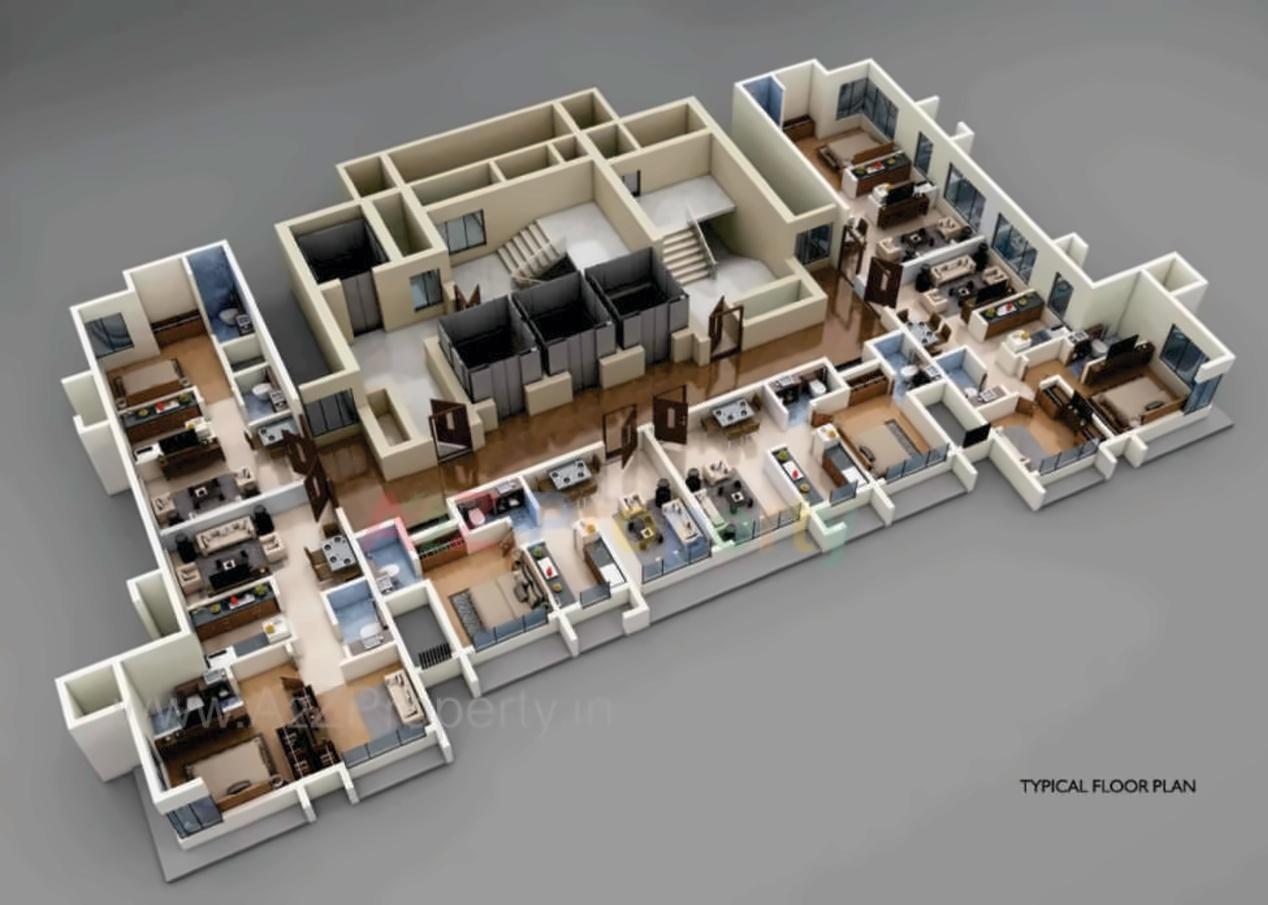 Layout of real estate project Oshi located at Andheri, MumbaiSuburban, Maharashtra