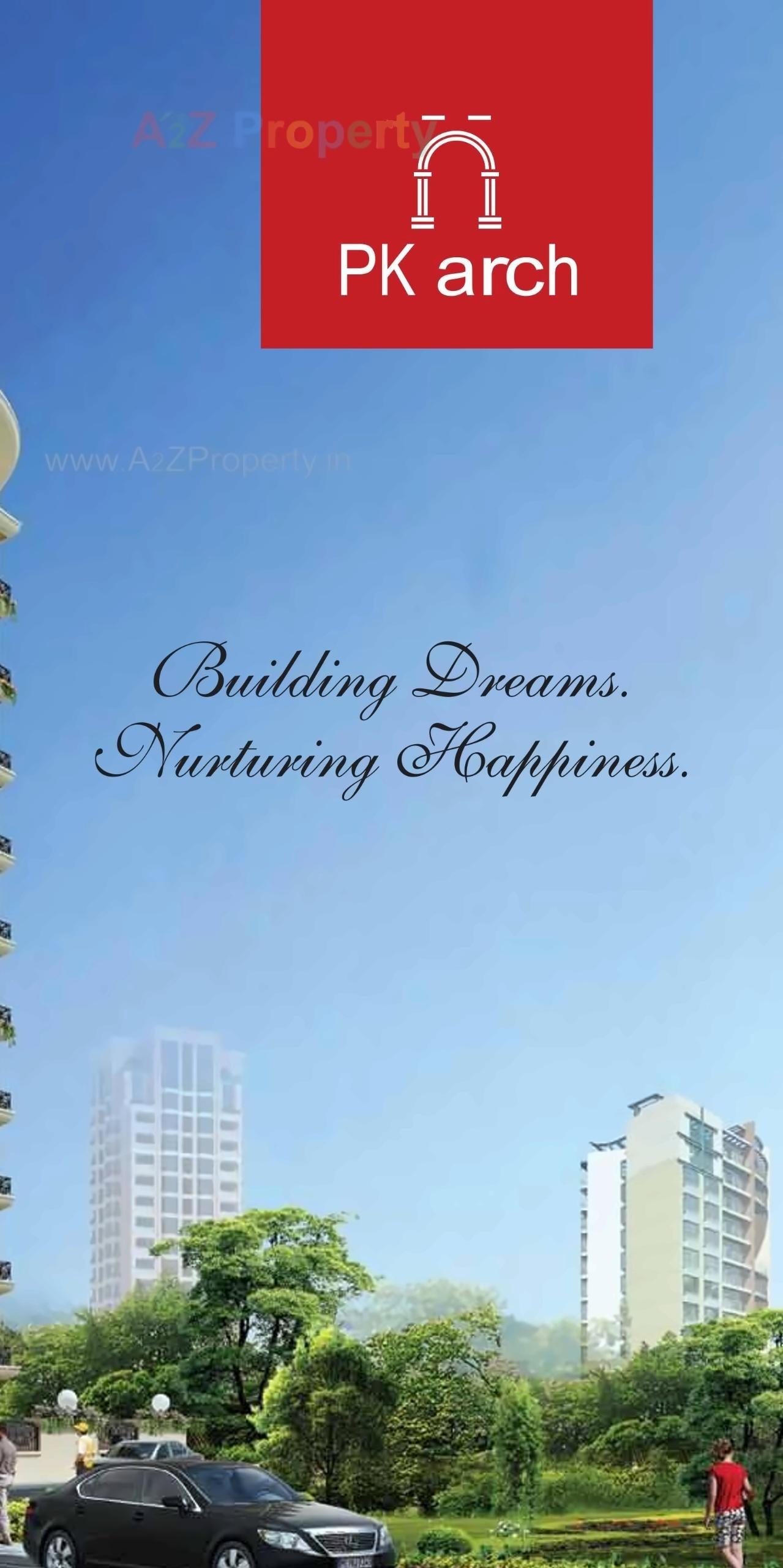 3D Elevation of real estate project P K Arch located at Andheri, MumbaiSuburban, Maharashtra