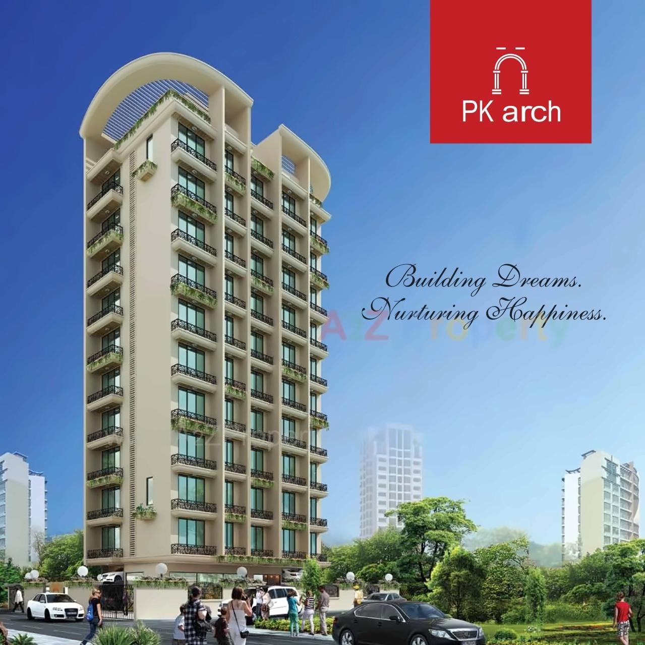 3D Elevation of real estate project P K Arch located at Andheri, MumbaiSuburban, Maharashtra