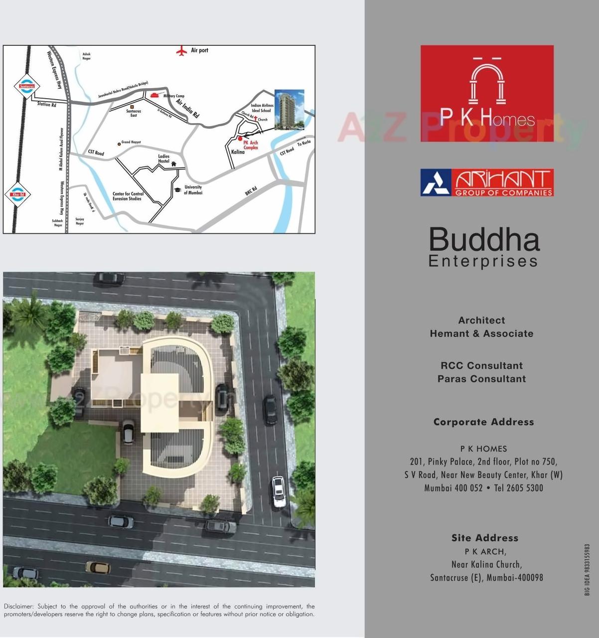 Layout of real estate project P K Arch located at Andheri, MumbaiSuburban, Maharashtra