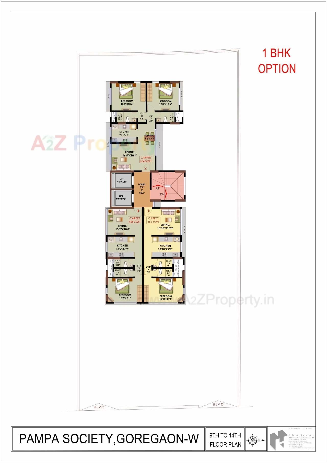 Layout of real estate project Pampa Co Operative Housing Society located at Borivali, MumbaiSuburban, Maharashtra