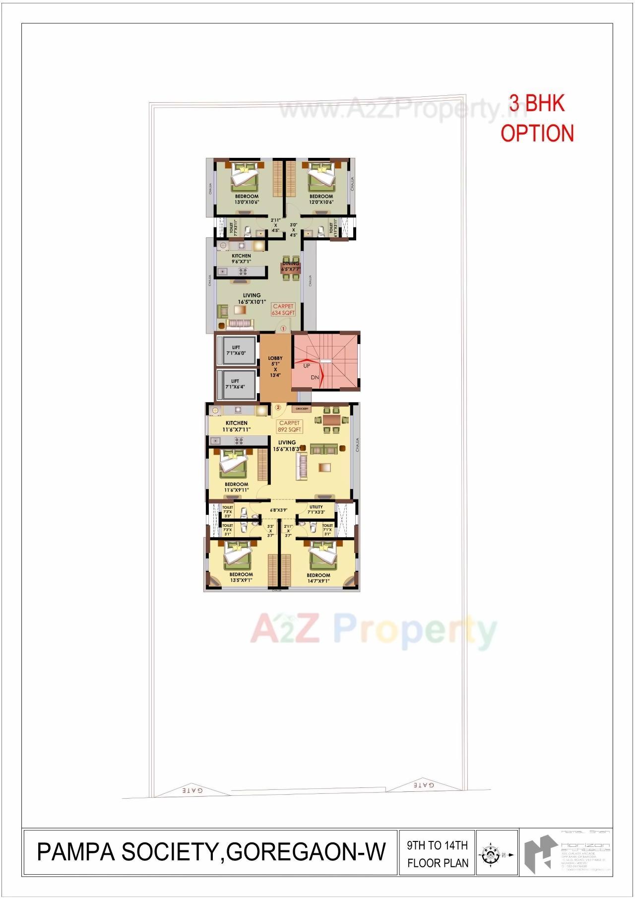 Layout of real estate project Pampa Co Operative Housing Society located at Borivali, MumbaiSuburban, Maharashtra