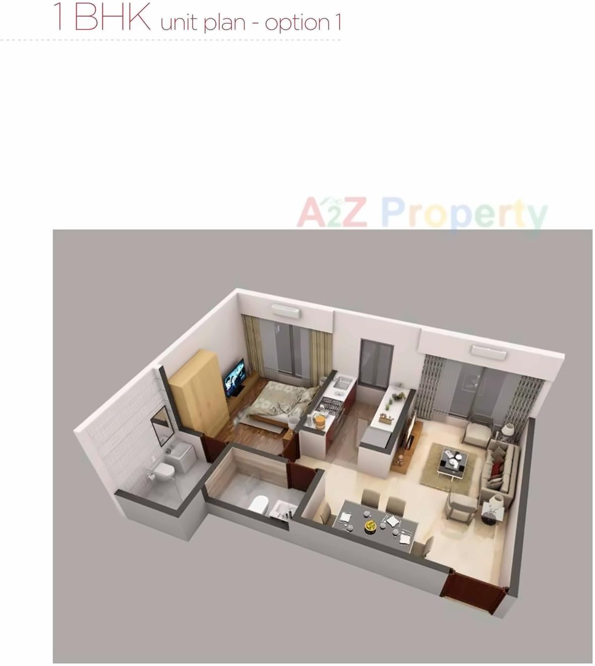 Layout of real estate project Parinee Essence located at Borivali, MumbaiSuburban, Maharashtra