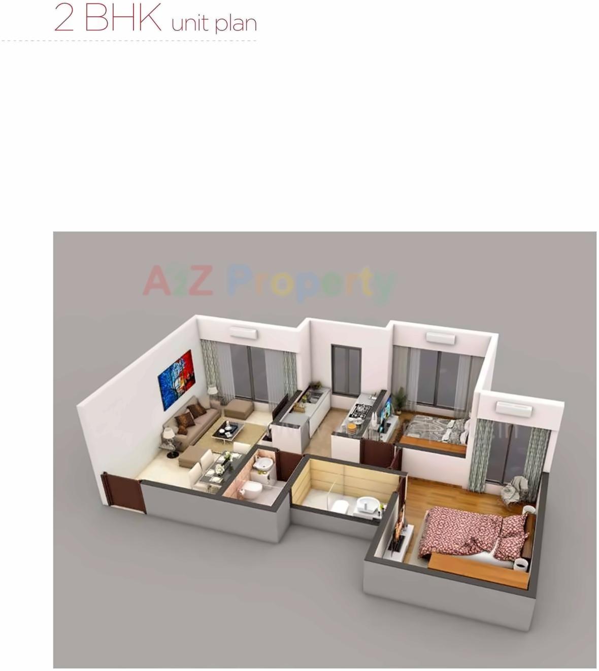 Layout of real estate project Parinee Essence located at Borivali, MumbaiSuburban, Maharashtra